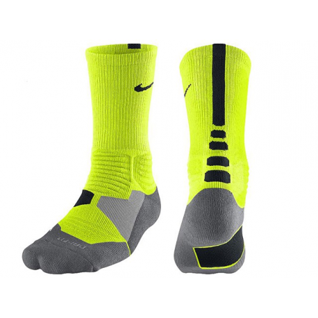 Nike Chaussettes Hyperelite Jaune Fluo Noir Taille M