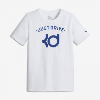 Nike T-Shirt Enfant KD Just Drive Blanc