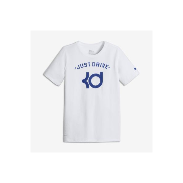 Nike T-Shirt Enfant KD Just Drive Blanc