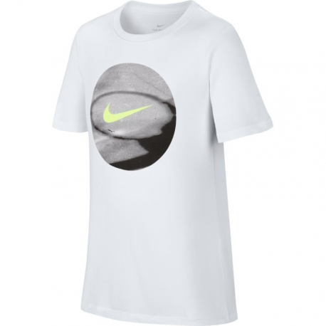 Nike T-Shirt Enfant Dry Photoball Blanc Taille enfant 16ans